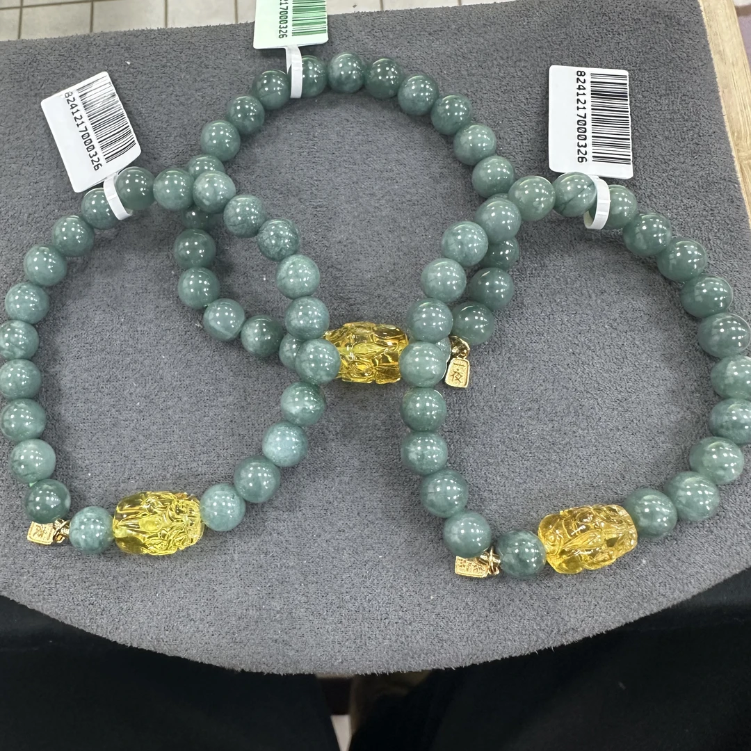 【小院甄选】原创翡翠单圈手链 多样性发一件 约7mm JC801