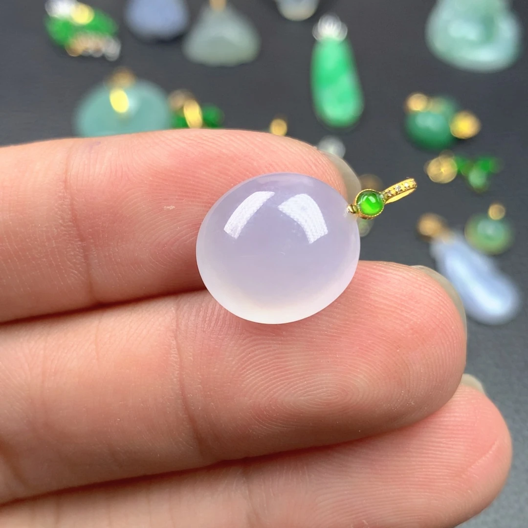 【闪购商品】翡翠18K金镶嵌颈饰翡翠