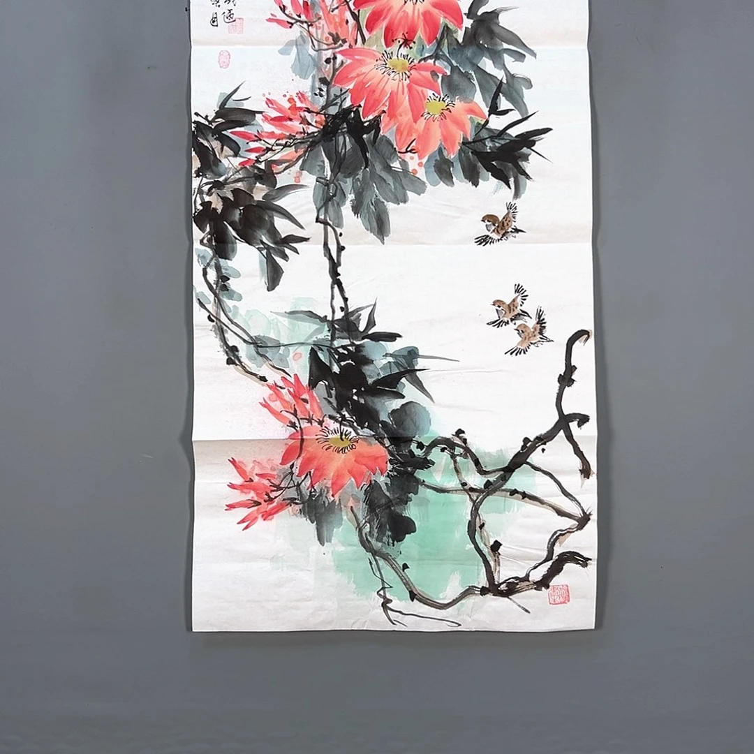 国画411 花鸟和蝴蝶在这里