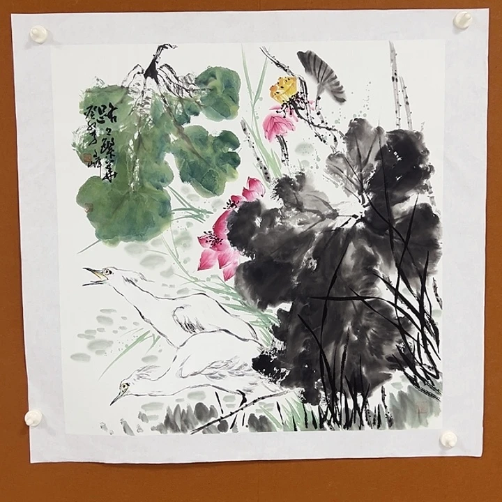 国画李文峰的画作
