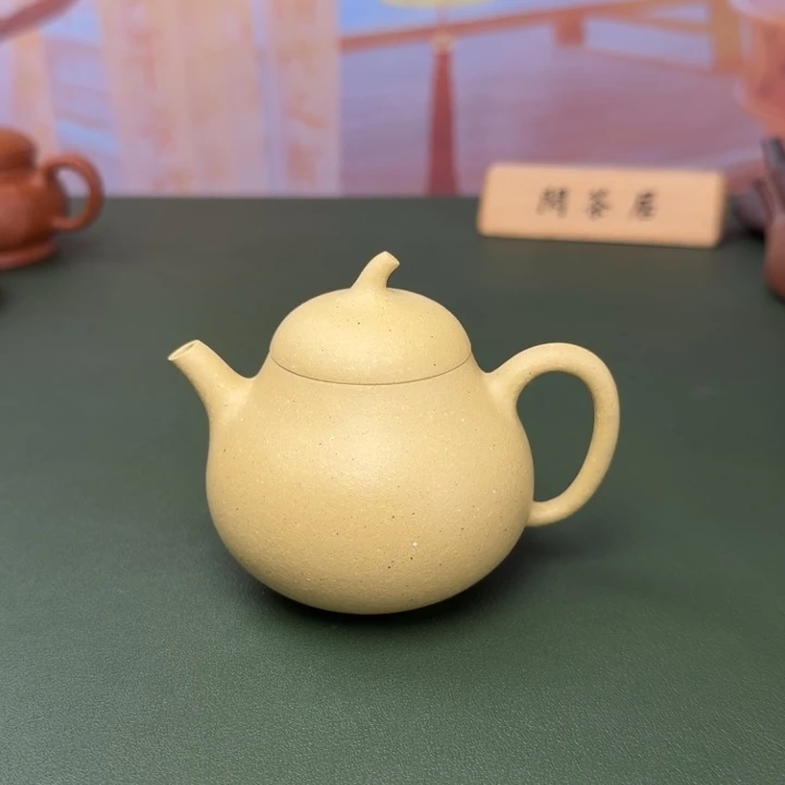 茶壶紫砂墨绿泥匏瓜