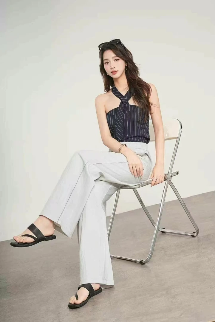 高品质直筒裤时尚百搭洋气拖地裤