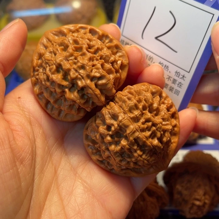 文玩核桃把件12官帽45