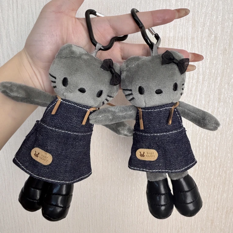 Hellokitty原创手作款可爱长腿咖啡师kitty挂件