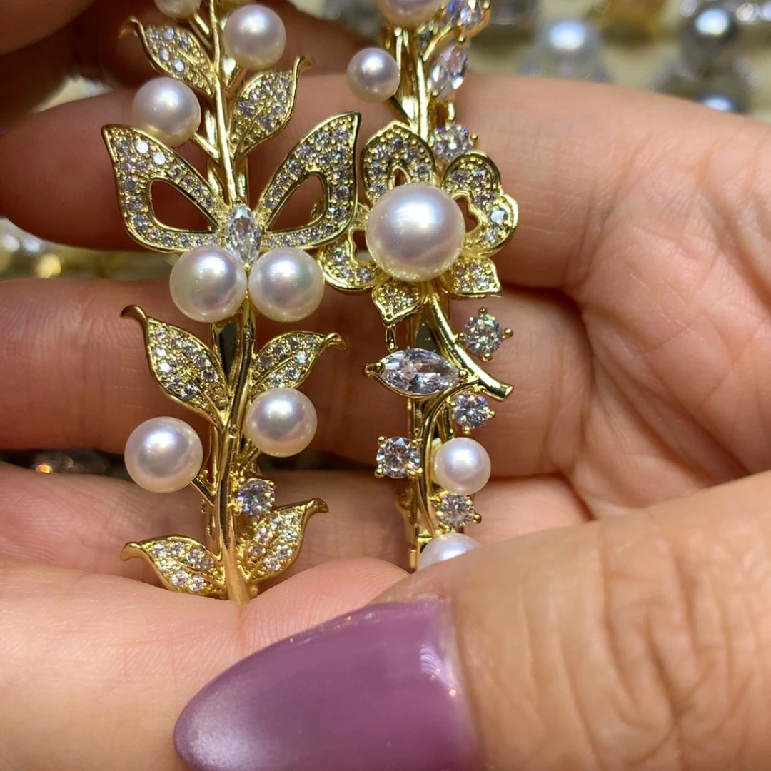 未镶嵌发饰淡水珍珠