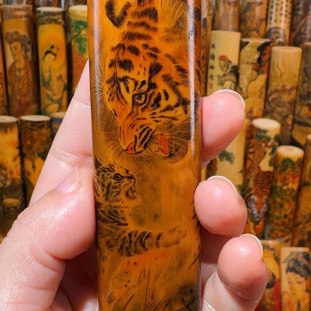 香榧木守护作品针刺满工