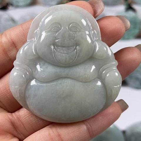 翡翠颈饰未镶嵌大佛福利