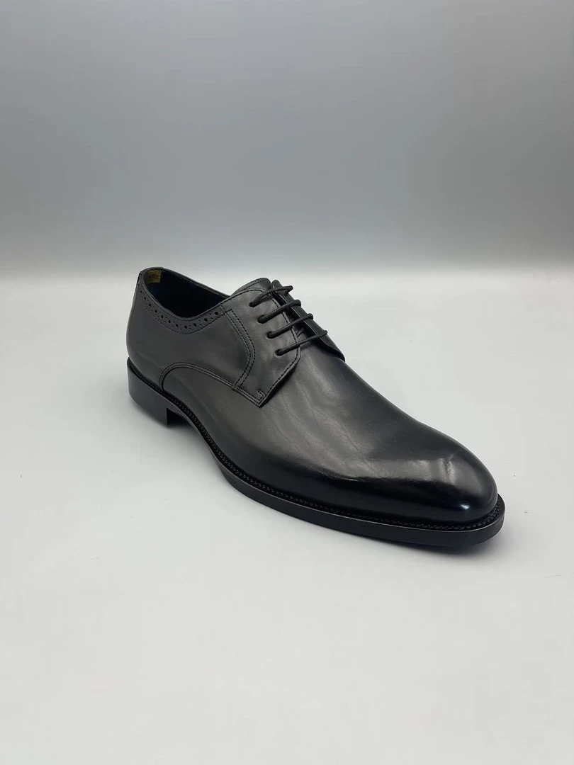 新款轻质厚底系带男士真皮鞋休闲鞋C543