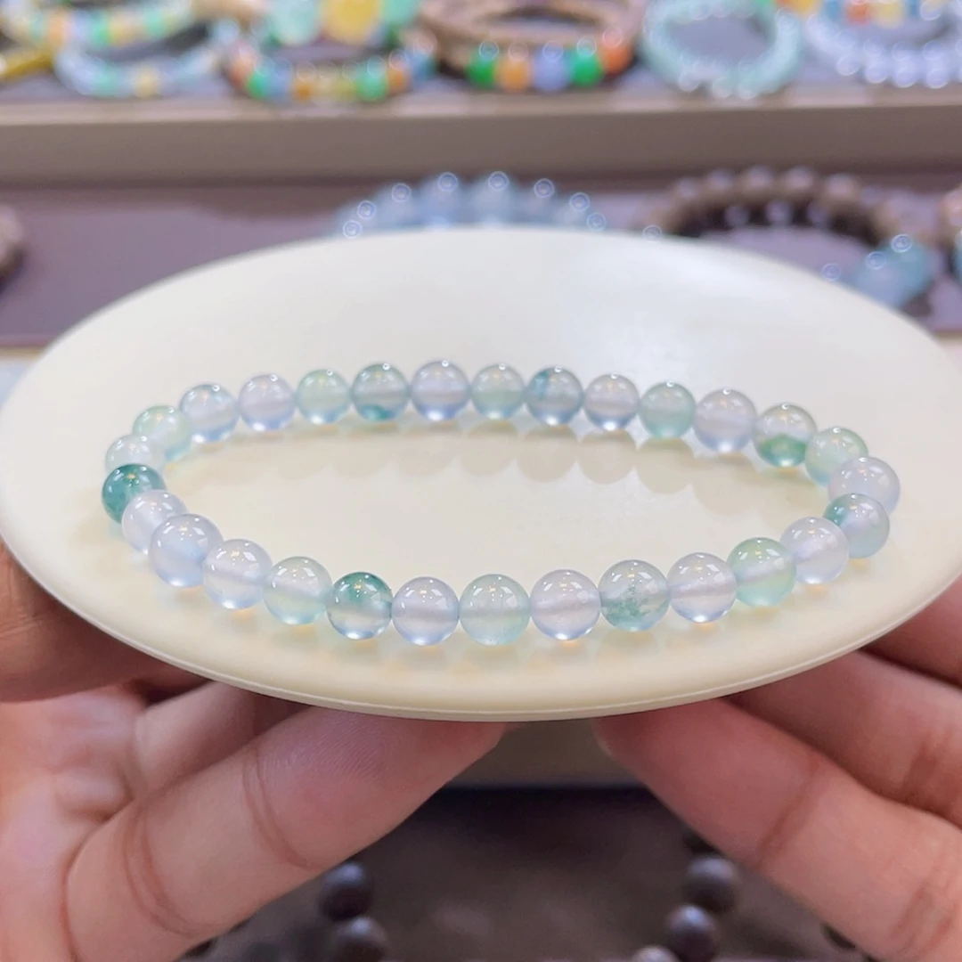 【闪购商品】翡翠未镶嵌颈饰玻璃钢梦幻色