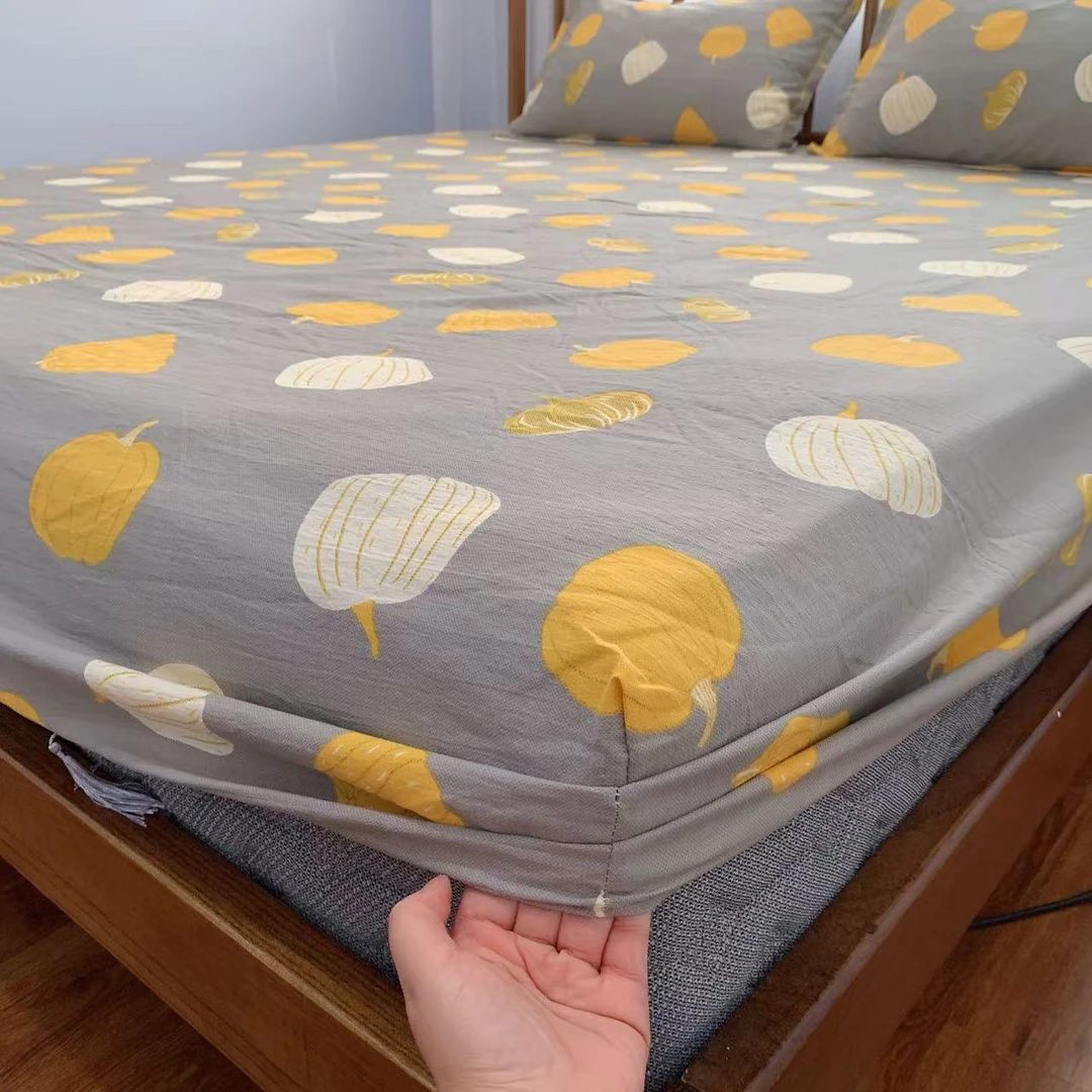 【南瓜】小辣椒加厚磨毛木棉1.8X2床笠床垫保护套床品四季可用