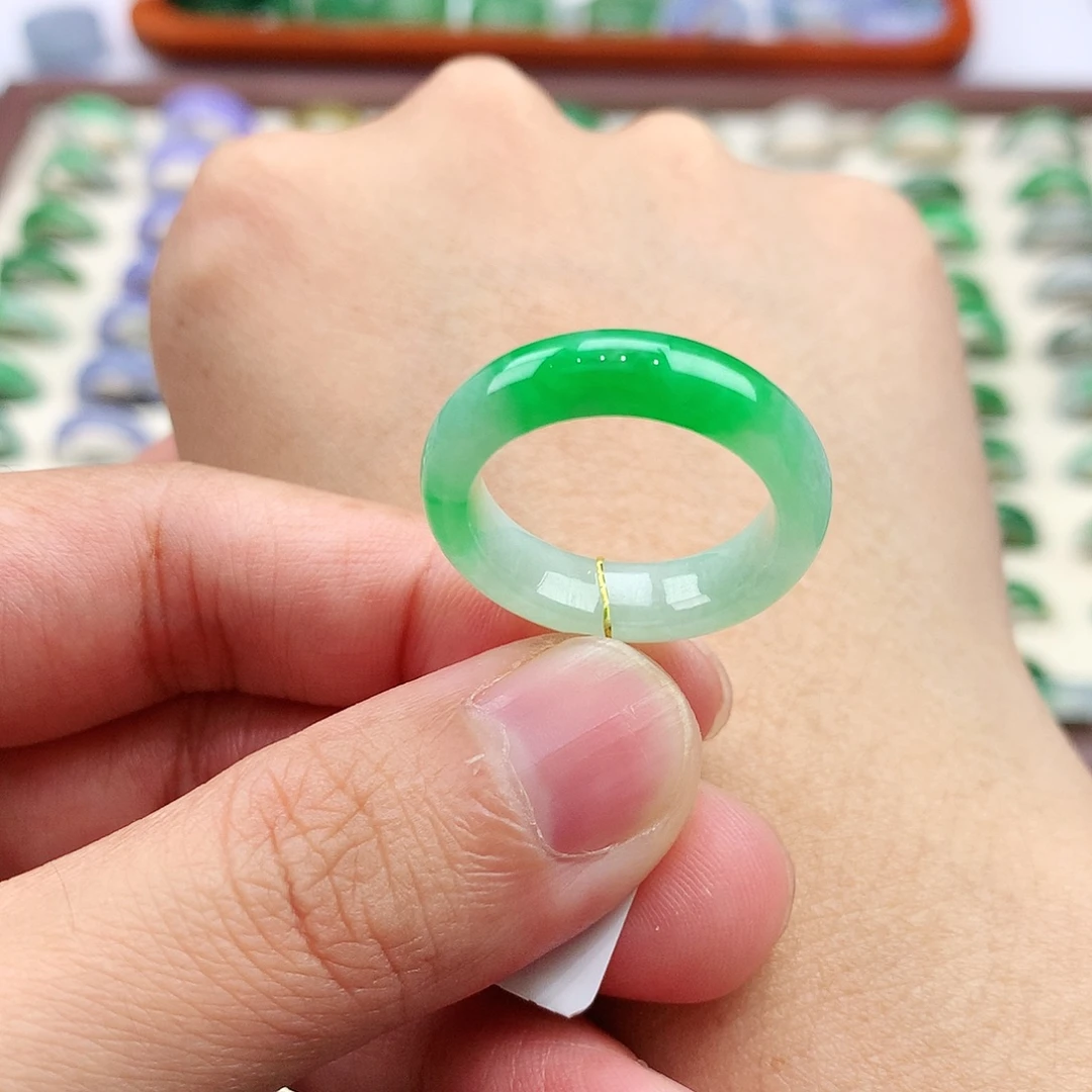 翡翠戒指未镶嵌16-17号