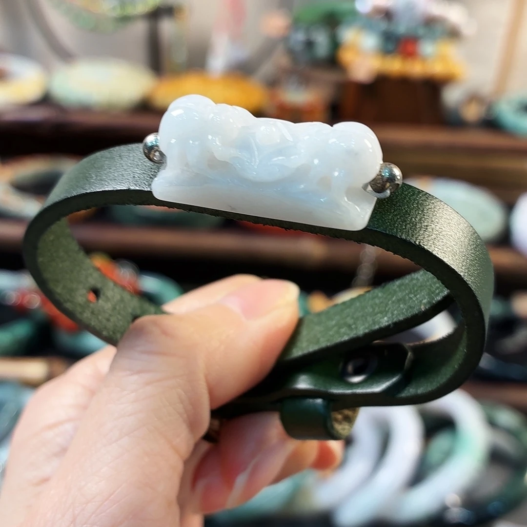 翡翠未镶嵌手链手串