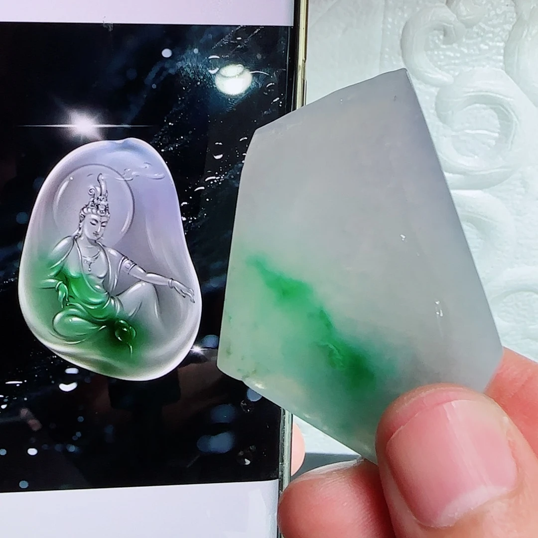 未镶嵌定制翡翠缅甸天然A货翡翠含老师工艺