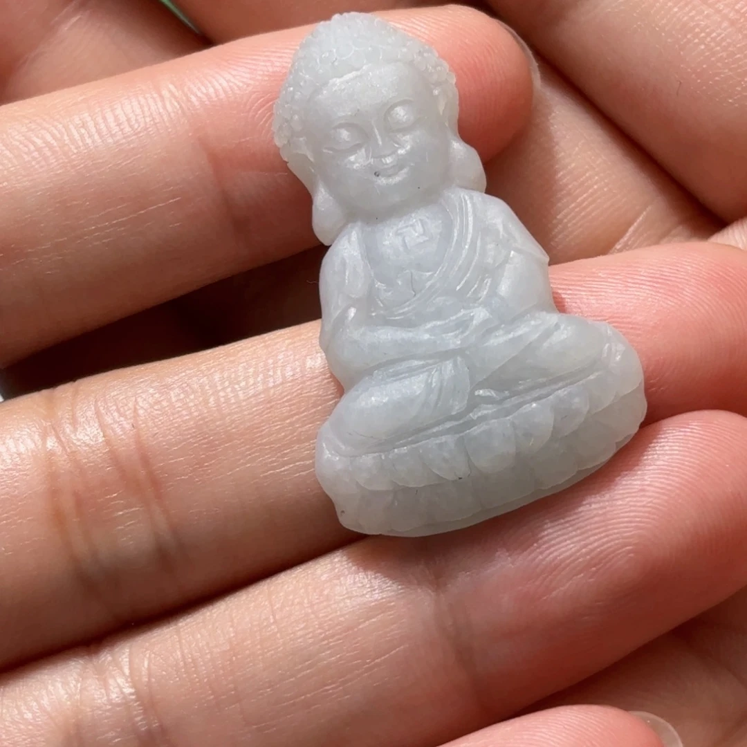 ℳ***࿐定制翡翠未镶嵌天然缅甸翡翠A货药师佛不退不换