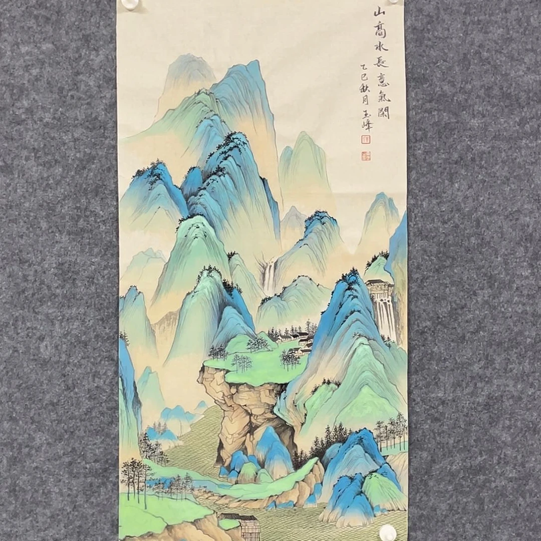 国画三尺100.50画芯 捡漏