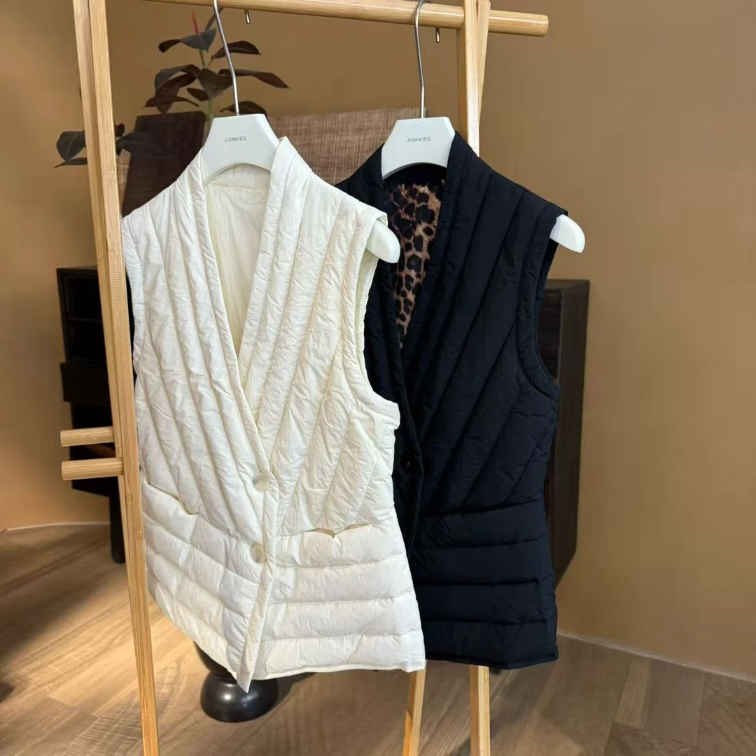 【大头韦韦】通勤保暖叠搭气质款棉马甲785115