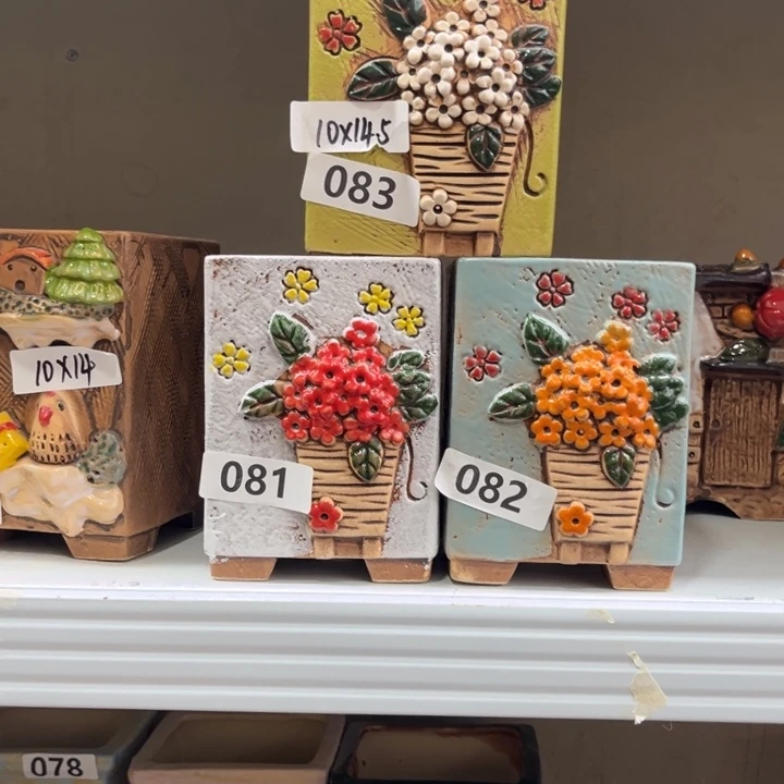 紫砂花盆粗陶材质多肉花盆