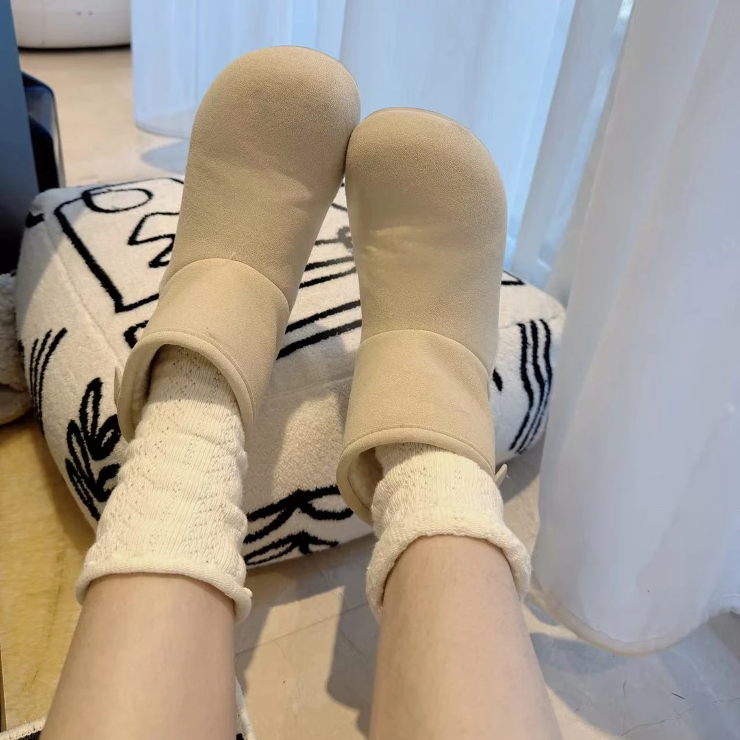 毛小兔冬季内增高雪地靴女加绒保暖厚底丑萌勃肯鞋百搭棉鞋短靴