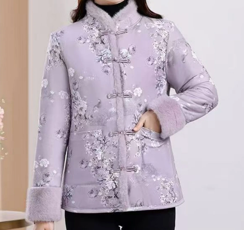 女士花棉袄 6026-A135 ****