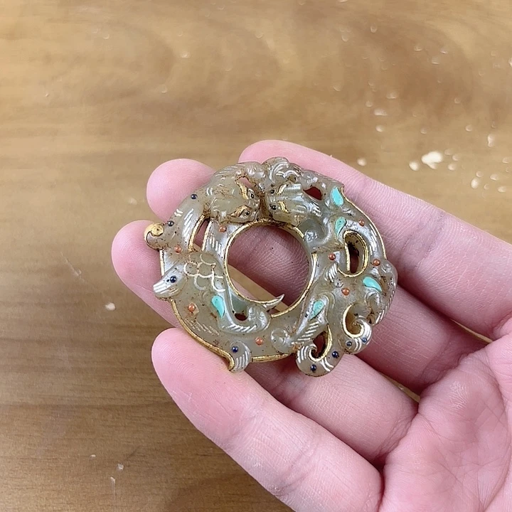 和田玉未镶嵌挂件道**活