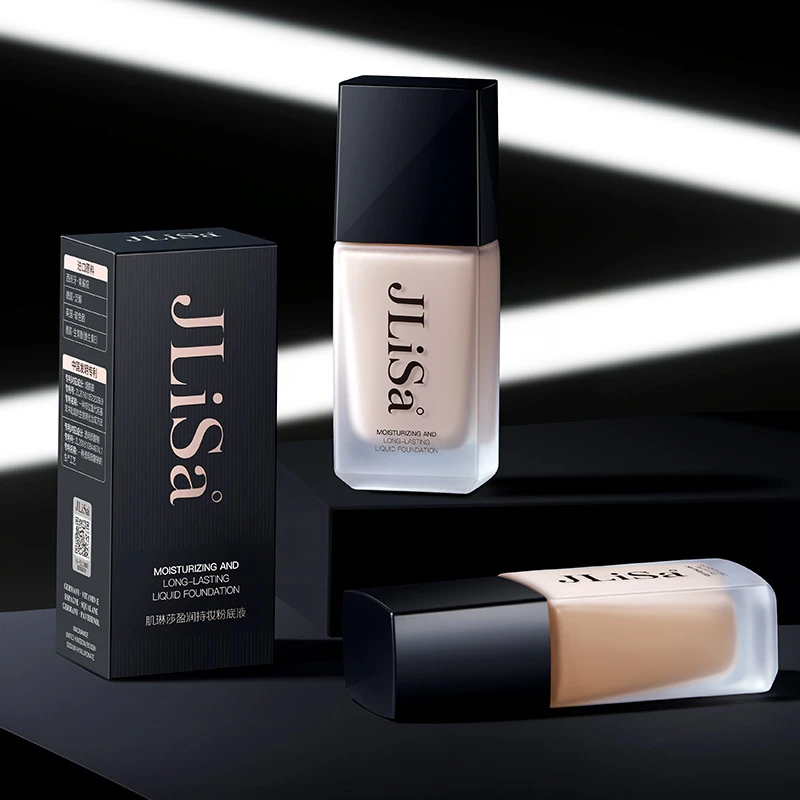 提亮肤色肌琳莎盈润持妆粉底液遮瑕养肤粉底液保湿持久不脱妆9