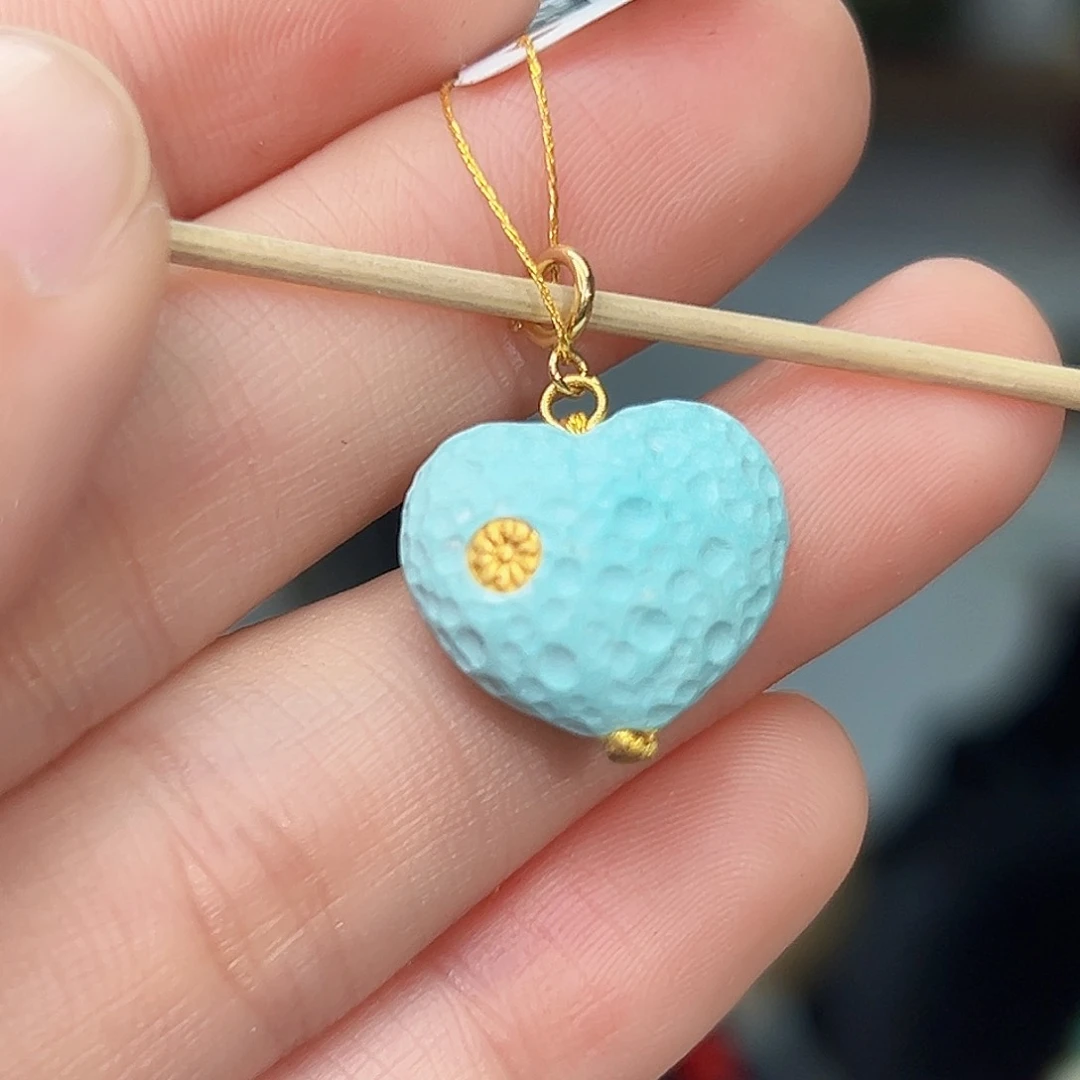 绿松石珠宝奇石18K金镶嵌