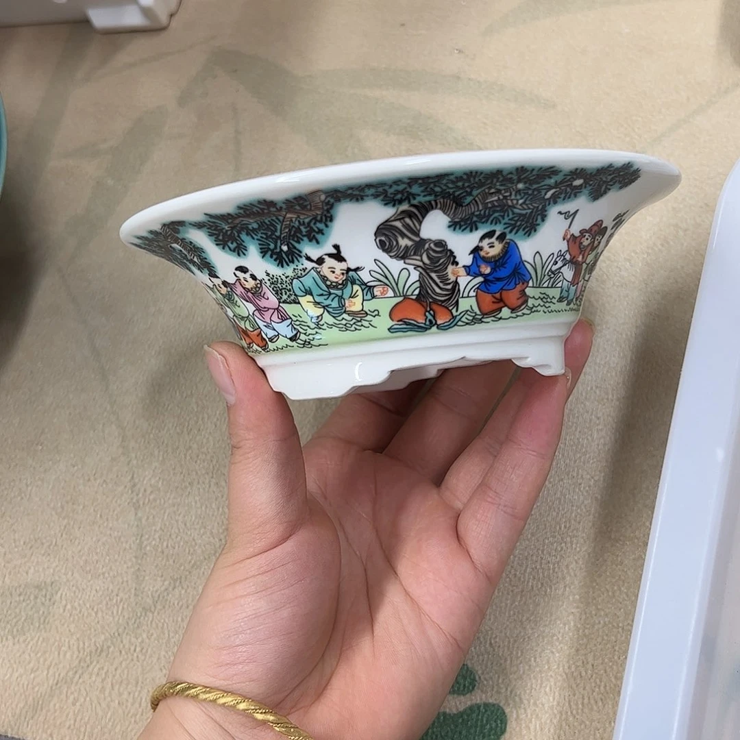 紫砂花盆474号瑕疵15/5cm