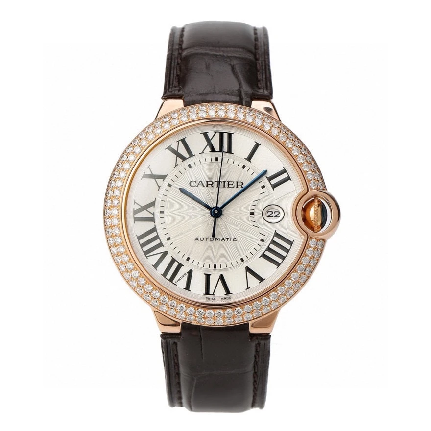 99新 Cartier/卡地亚 蓝气球系列男表/42MM/后钻/18k玫瑰金