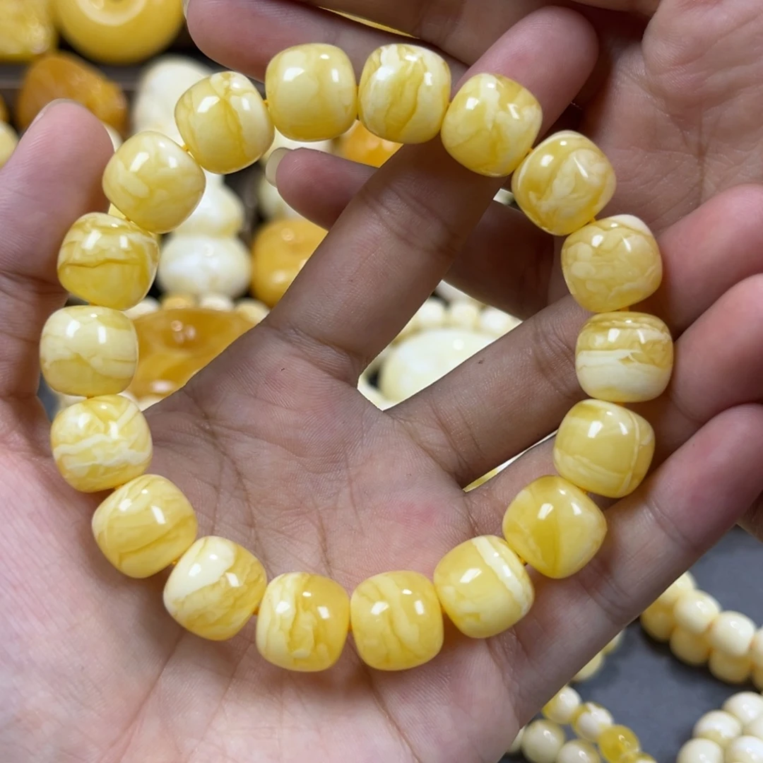 手串琥珀未镶嵌同料老邢手串13mm