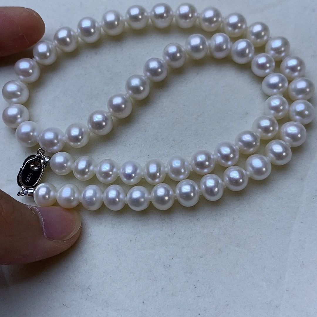 淡水珍珠未镶嵌颈饰养***乐