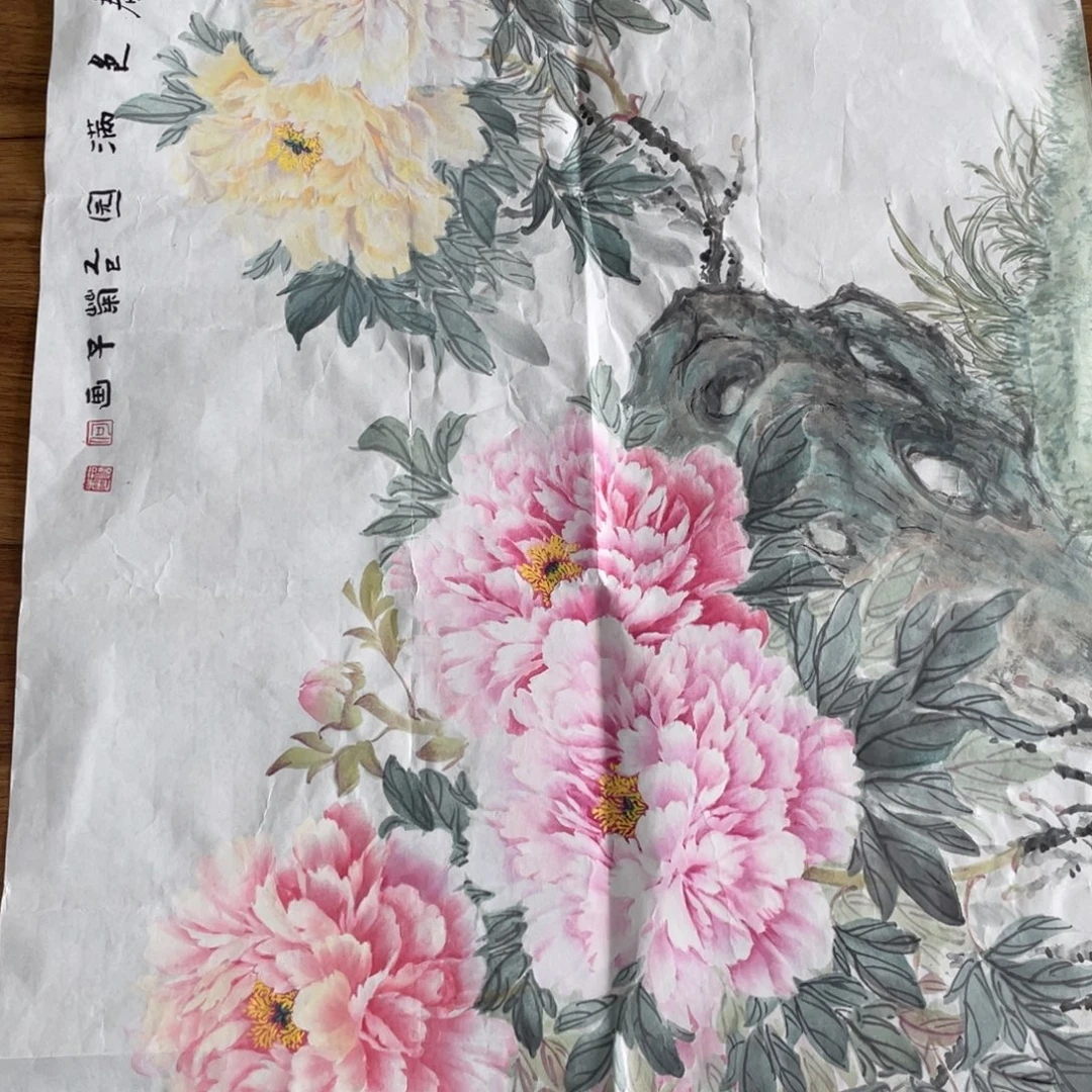 国画何福菊老师绘画