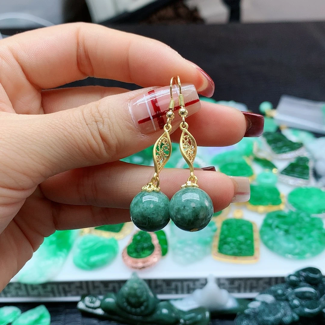 【闪购商品】翡翠耳饰未镶嵌，