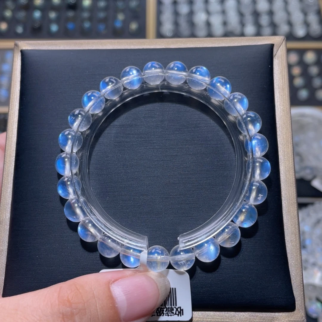 手链未镶嵌长石毕业级蓝月光手链7.5mm