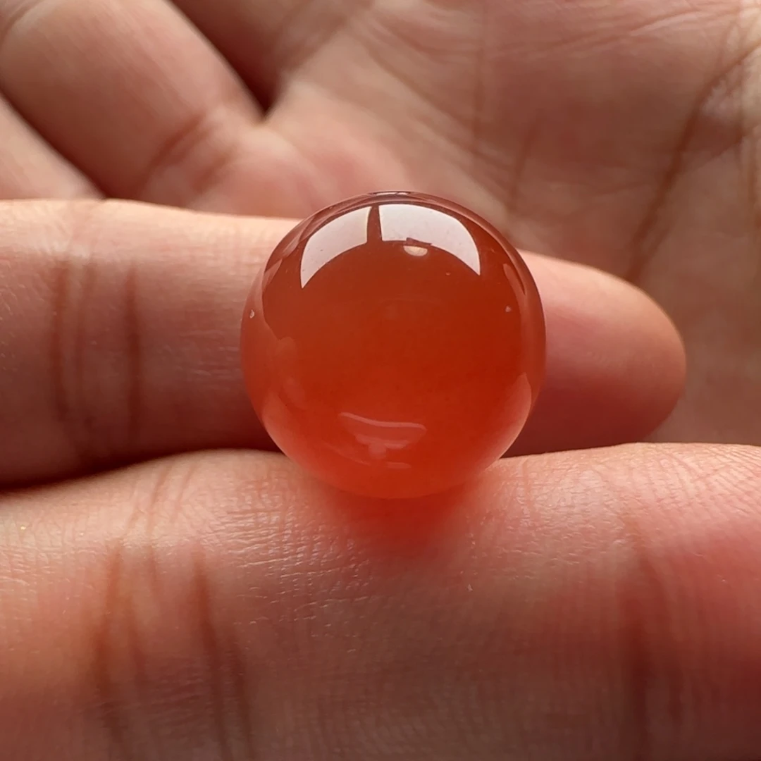 南红玛瑙未镶嵌圆珠14.1