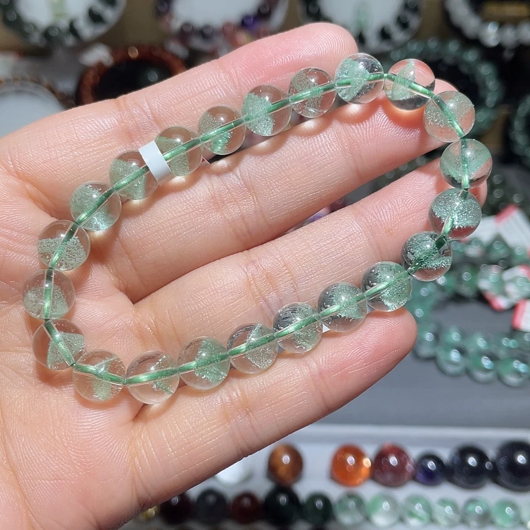 未镶嵌手链水晶翠幽灵金字塔手串