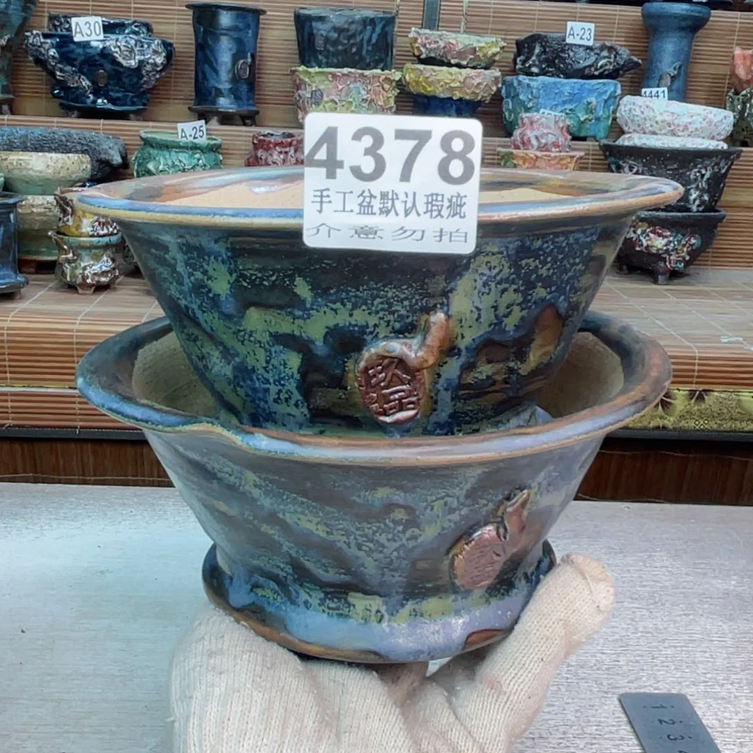 景德镇陶瓷艺术罐，全手工制作田*瑕疵特价