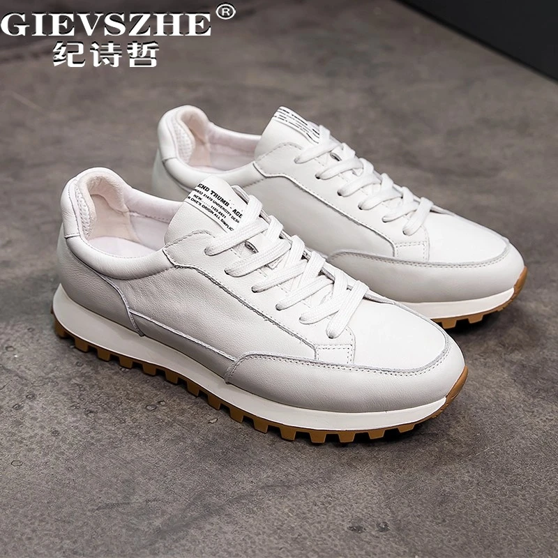 纪诗哲男鞋时尚轻便透气运动鞋男款百搭潮流跑步鞋轻奢软底休闲鞋