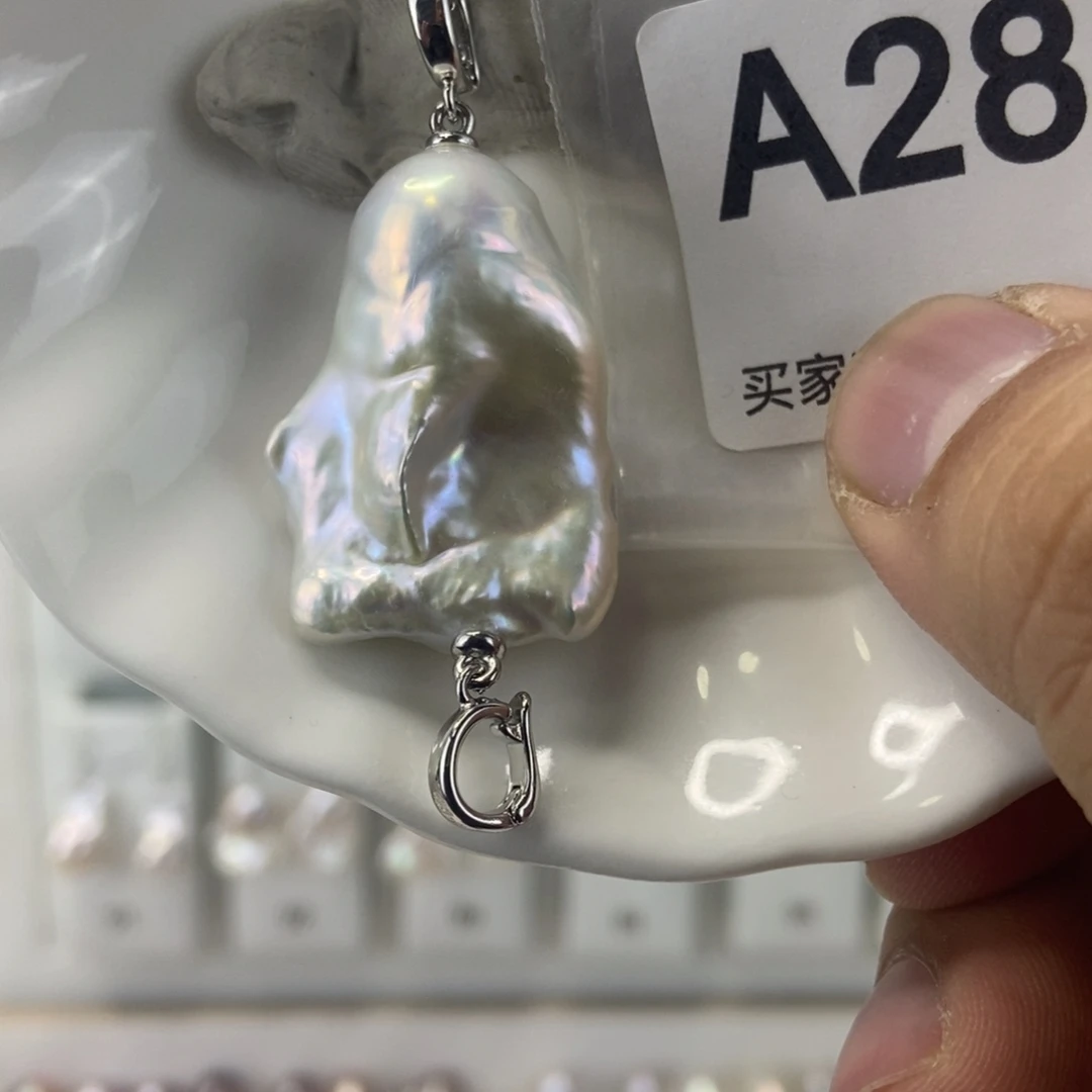 吊坠(不含链)淡水珍珠合金