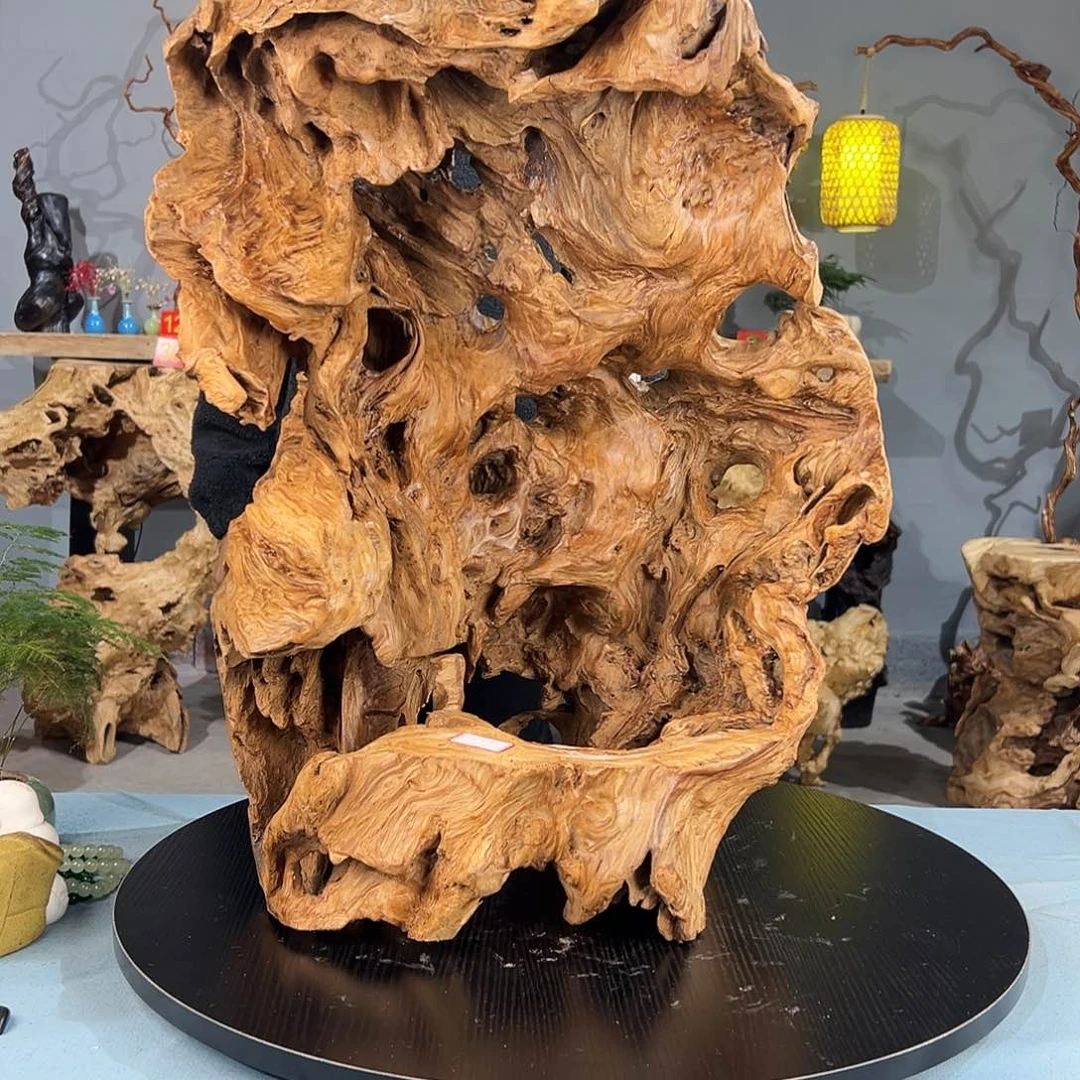 香榧木闲**鹤皖南根雕艺术77777