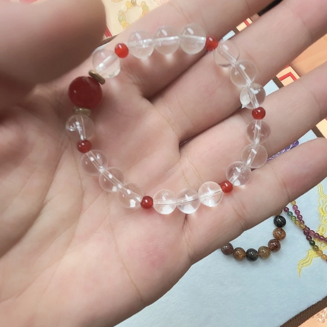 手链水晶未镶嵌天然白水晶