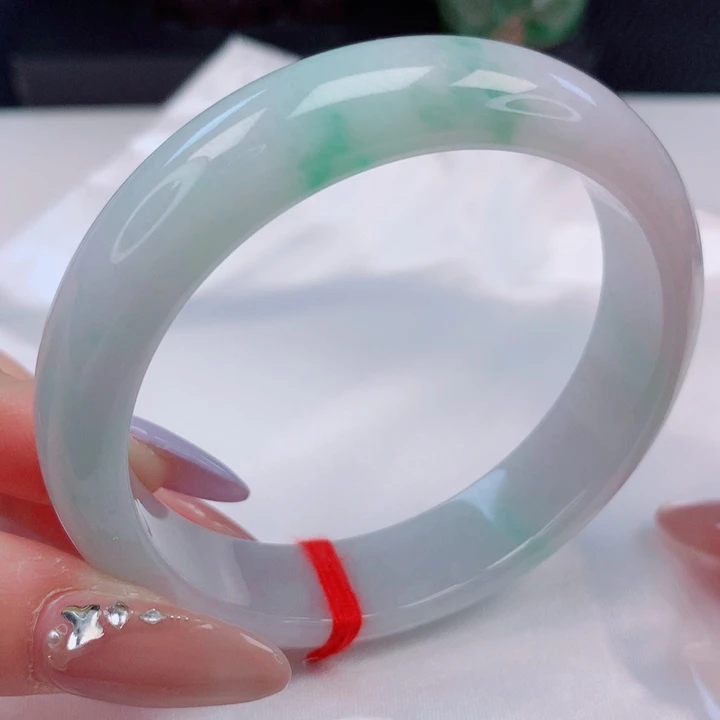 翡翠未镶嵌手镯58圈