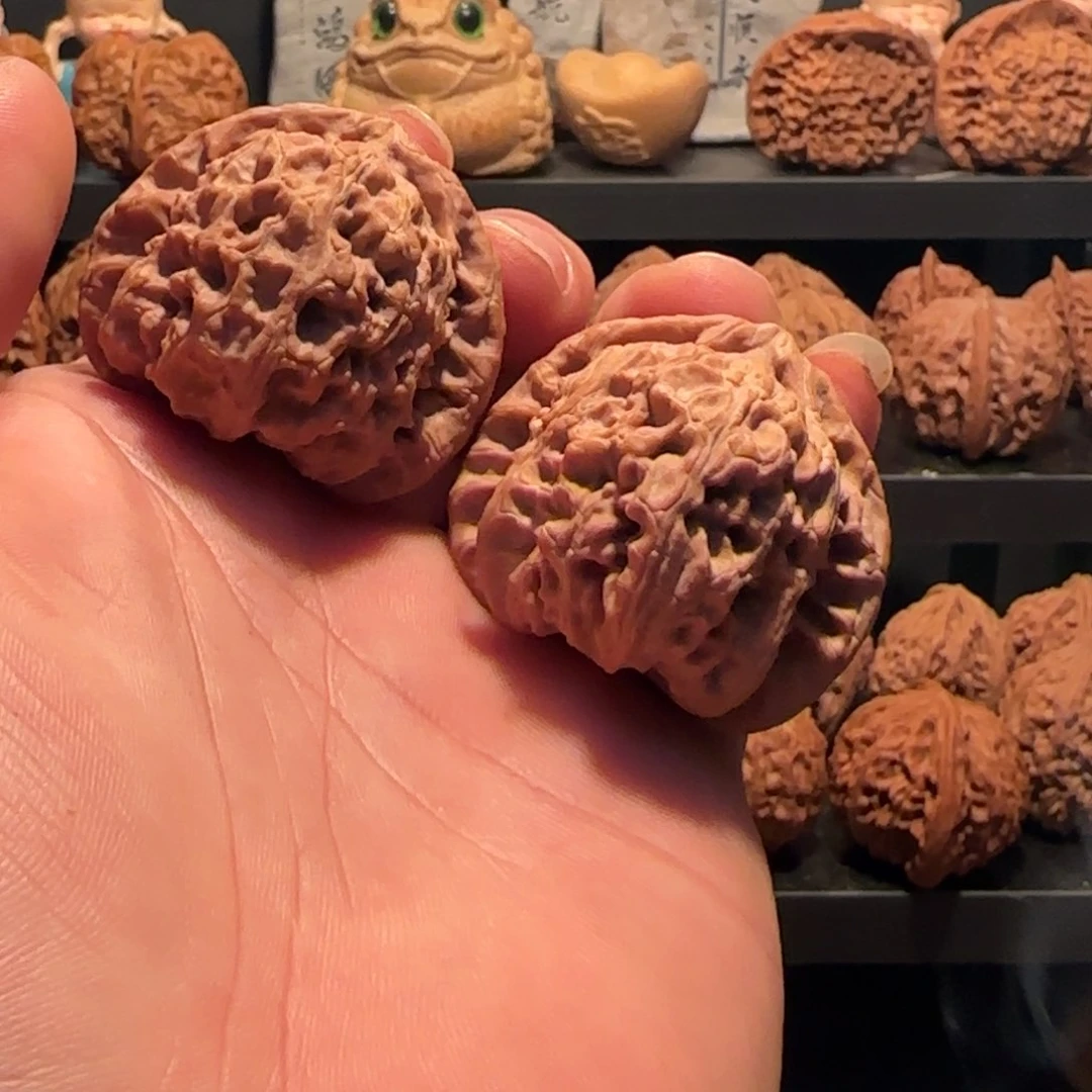 桃核把件探*白狮子头43