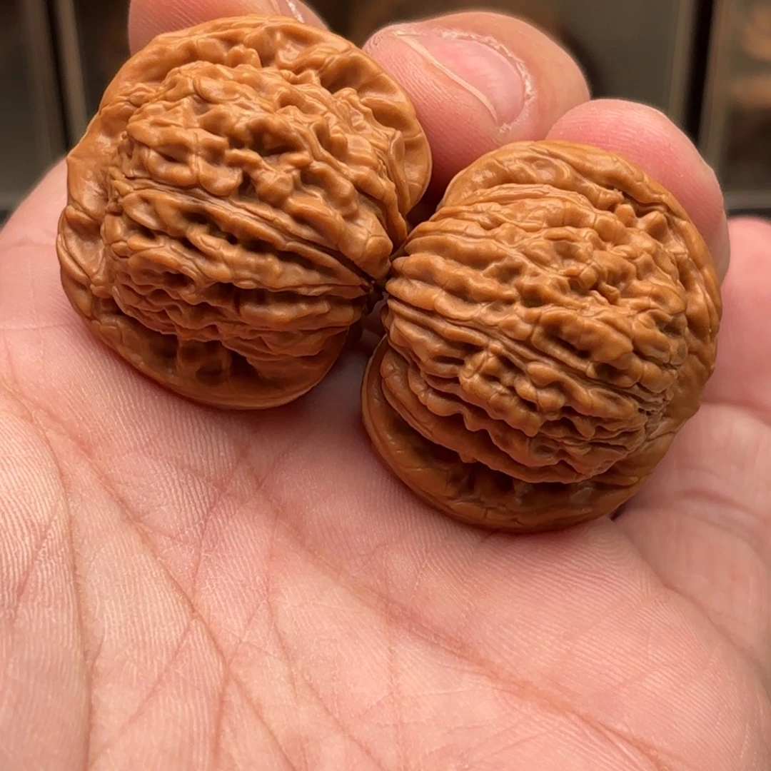 文玩核桃把件四座楼狮子头