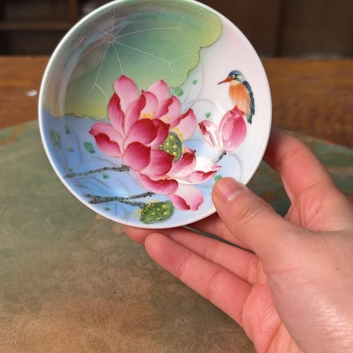 柴烧纯手工手绘陶瓷