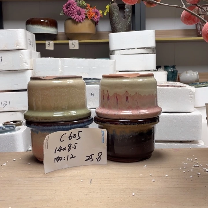 粗陶多肉花盆微瑕605