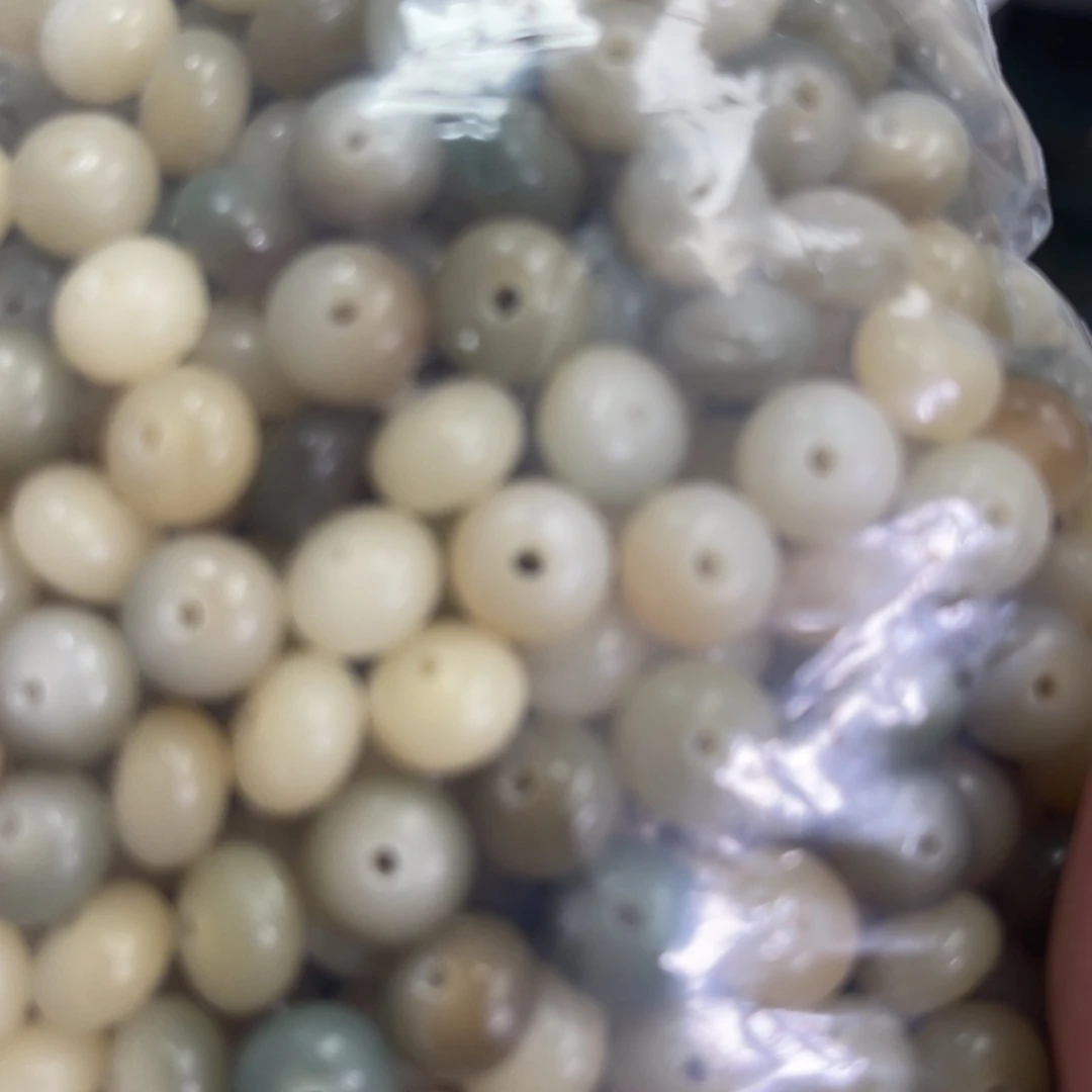 吊坠白玉菩提z9/100+100颗微瑕敦煌算盘