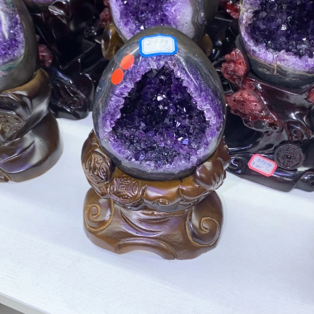 紫晶摆件未镶嵌莹