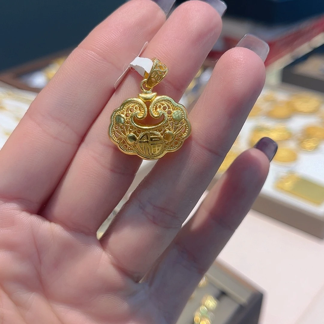 无非金属4克福字锁包