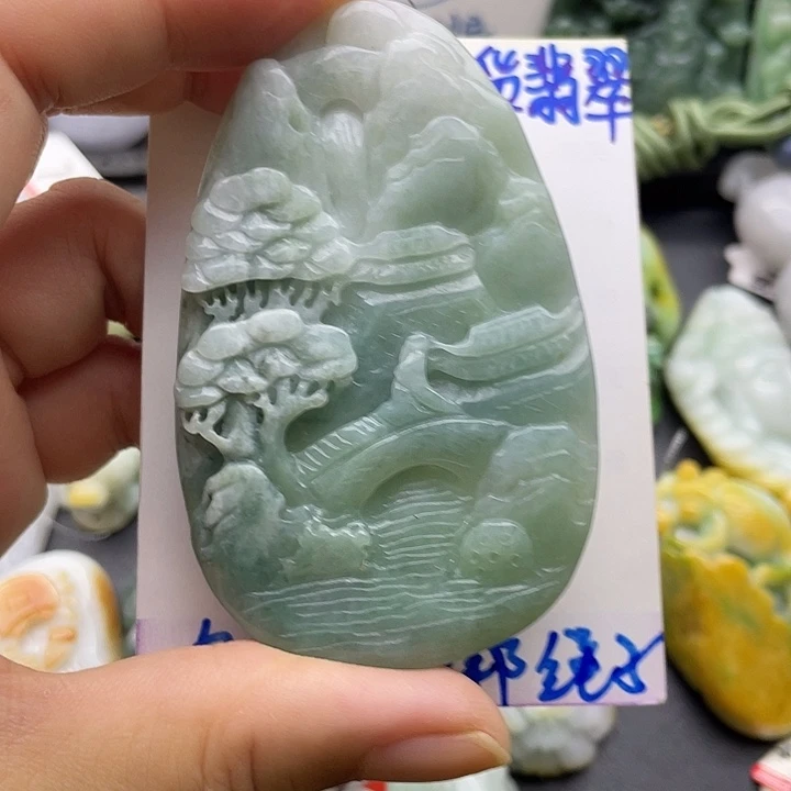 颈饰未镶嵌翡翠天然翡翠