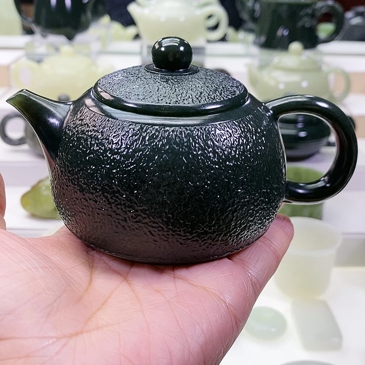未镶嵌和田玉挂件茶壶200m l